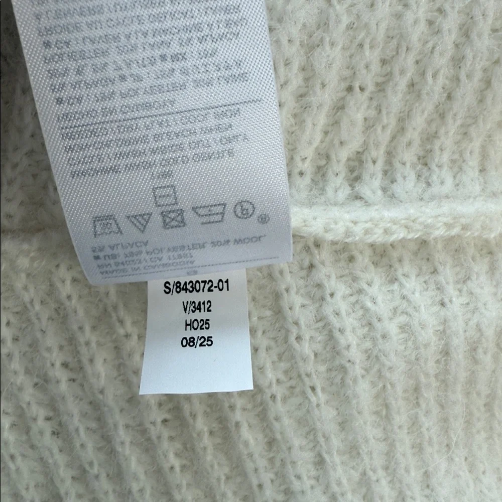Banana Republic Hoodie Sweater Rib Knit Alpaca Wool Blend